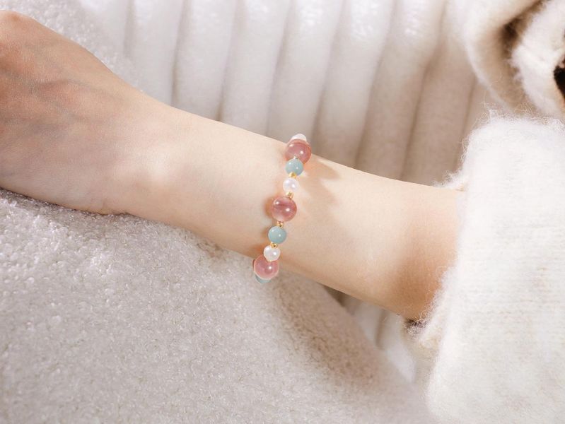 CIRRUS - 斑霞 * 鹽源瑪瑙 天河石 珍珠 舒壓療癒 自信希望 手串 交換禮物 婚禮小物 情人節禮物 招財水晶手環 生日禮物 畢業禮物 礦石開運