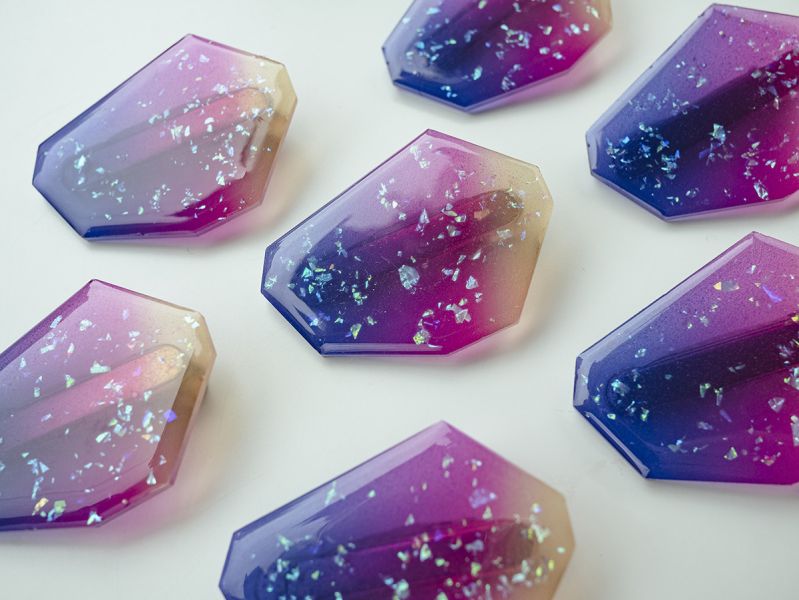 CRUSH | 琥珀糖 * 星球 幾何 壓克力 漸層 日系 可愛 髮飾 髮夾 