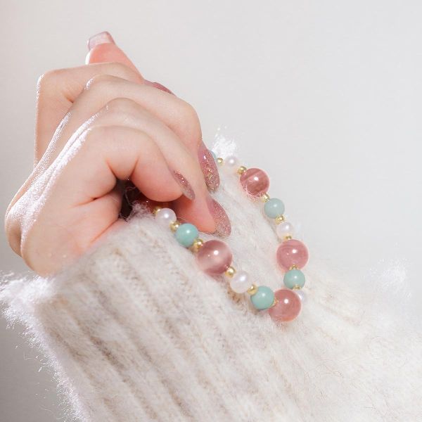 CIRRUS - 斑霞 * 鹽源瑪瑙 天河石 珍珠 舒壓療癒 自信希望 手串 交換禮物 婚禮小物 情人節禮物 招財水晶手環 生日禮物 畢業禮物 礦石開運