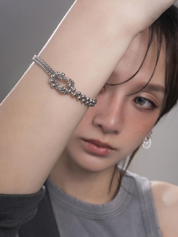 Unisex | 極晝系 - 循光 * 不銹鋼 扭結 個性 中性 手鍊 不銹鋼 不銹鋼手鍊 女生手鍊 情人節禮物 手鍊 生日禮物 男生手鍊 送禮