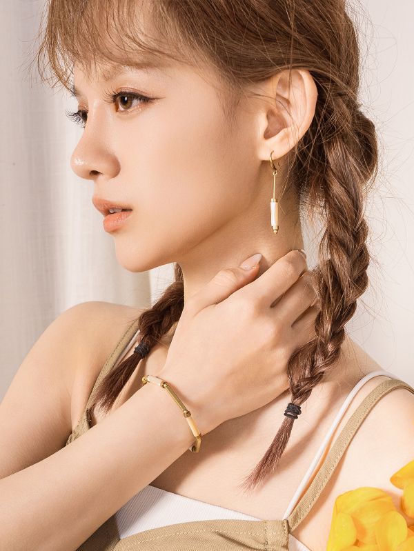 汐語系 | 晚光 - 渡假風 夏日 海灘 貝殼 黃銅 抗敏耳環 女友禮物 抗敏耳環 生日禮物 耳夾 耳環 貝殼 黃銅 黃銅耳環