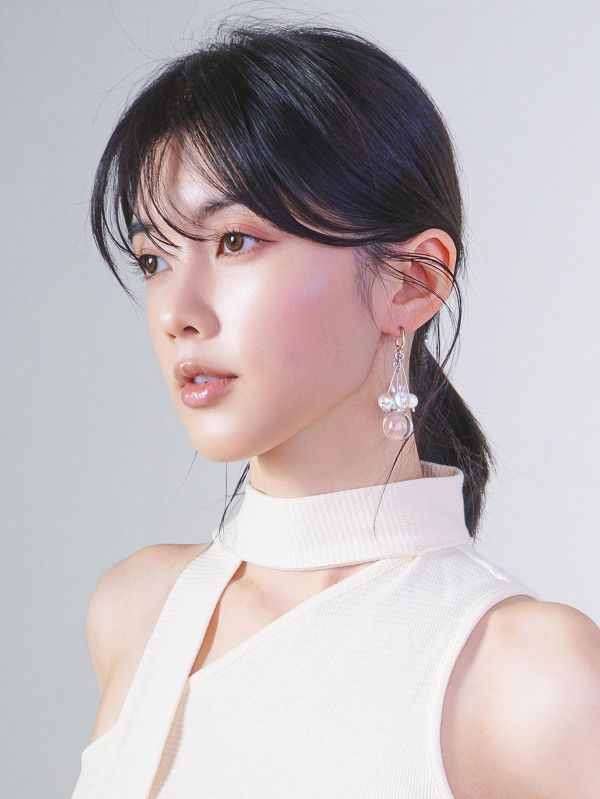 FLOAT - 浮光 * 銀色 透明 壓克力 玻璃 泡沫 氣泡 耳環 交換禮物 大耳環 女友禮物 女生禮物 情人節禮物 日系耳環 生日禮物 耳環