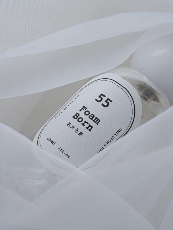 NO.55 Foam Born - 泡沫化身 * 銀色 耳骨夾 淡香水 香水飾品套組 耳夾 耳窩夾 香水 生日禮物 交換禮物 情人節禮物 女友禮物 女生禮物 香氛