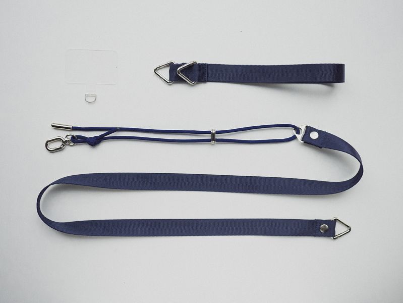 閃光系 | CRUSH - 湛海藍 * 藍色 尼龍 手機背帶 phone-strap 交換禮物 可拆式背帶 女友禮物 女生禮物 情人節禮物 手機掛繩 手機繩