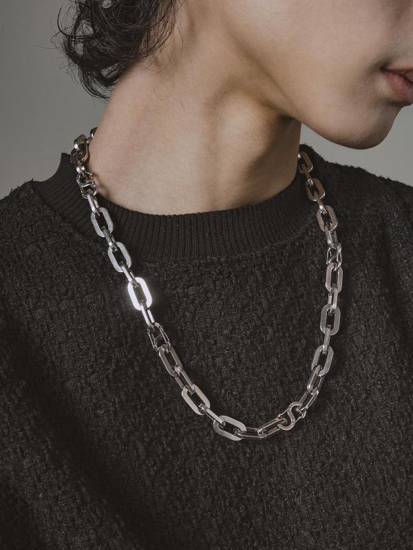Unisex | 極晝系 - 長光 * 不銹鋼 粗鏈 中性 粗獷 項鍊 不銹鋼 交換禮物 男 禮物 男友禮物 男生禮物 男生項鍊 項鍊 項鍊 男