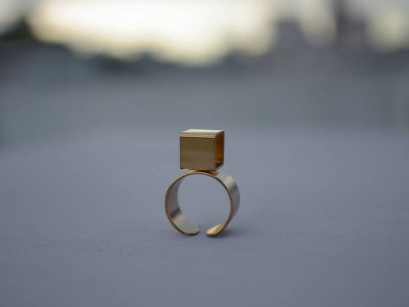 Telepathy | Telepathy Series- Subconscious– ring * 4 colours ring 正方形 正方形飾品 個性戒指 幾何戒指 戒指 立體戒指 設計款戒指