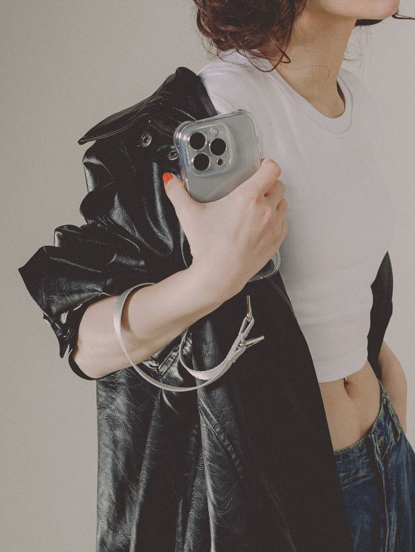 閃光系 | CRUSH - 鈦原色 * 銀色 灰色 手機手帶 手機腕帶 phone-strap 交換禮物 可拆式背帶 女友禮物 女生禮物 情人節 禮物手機掛繩 手機繩