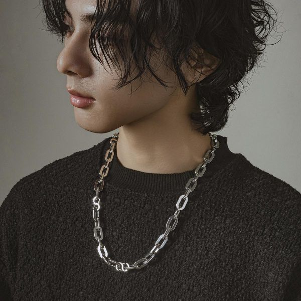 Unisex | 極晝系 - 長光 * 不銹鋼 粗鏈 中性 粗獷 項鍊 不銹鋼 交換禮物 男 禮物 男友禮物 男生禮物 男生項鍊 項鍊 項鍊 男