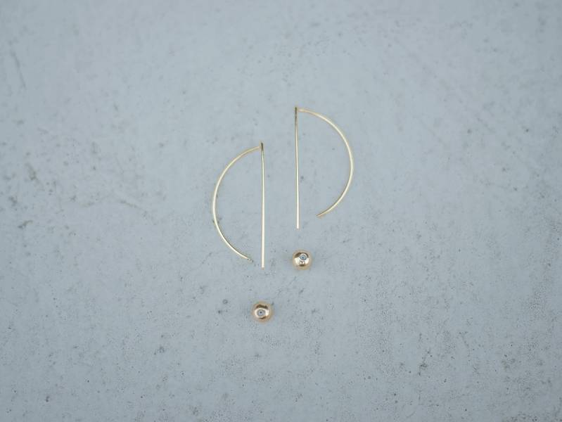 Alchemy | Alchemy Series Gnomon * earrings 4 colours to choose from 中性 幾何 耳環