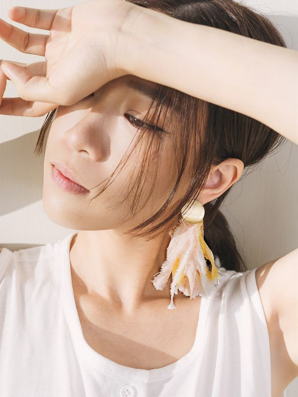 AFTERGLOW | 羽織 * 黃銅 藍染 植物染 天然 環保 有機棉 耳環 natural系列 recycled material 公平貿易 有機棉 有機的植物染 環保 環境友善 耳環藍染