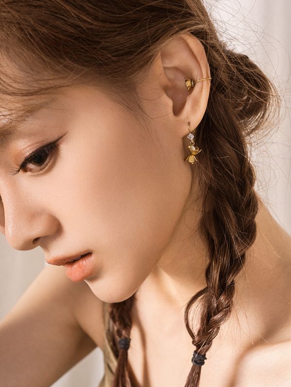 汐語系 | 貝沁 - 渡假風 夏日 海灘 貝殼 黃銅 花朵 抗敏耳環 女友禮物 抗敏耳環 生日禮物 耳夾 耳環 貝殼 黃銅 黃銅耳環