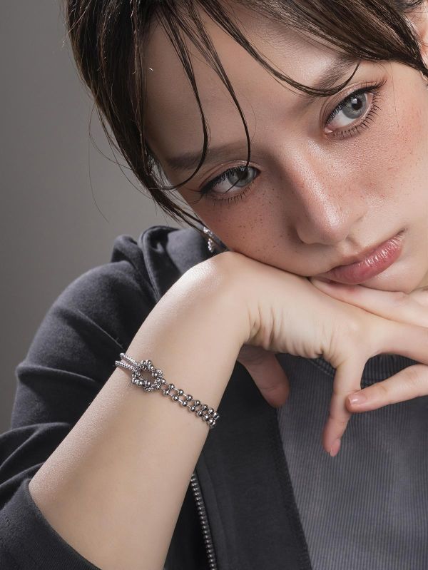 Unisex | 極晝系 - 循光 * 不銹鋼 扭結 個性 中性 手鍊 不銹鋼 不銹鋼手鍊 女生手鍊 情人節禮物 手鍊 生日禮物 男生手鍊 送禮