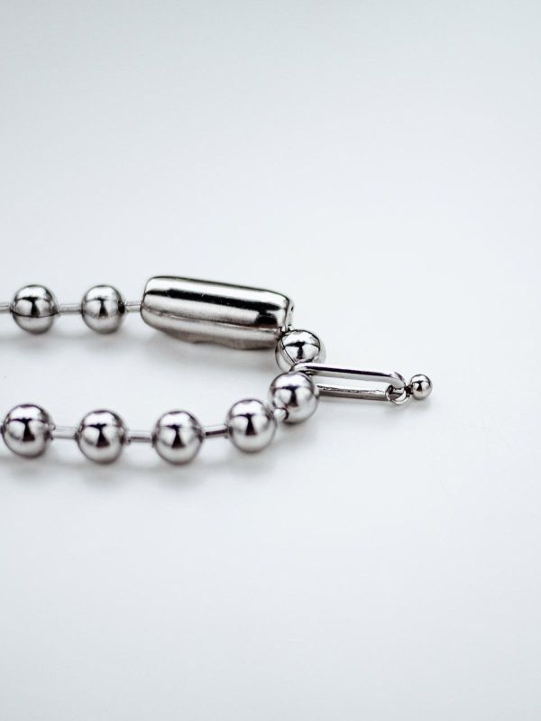 Unisex | 極晝系 - 靜日 * 不銹鋼 圓珠 中性 個性 幾何 雙指戒 不銹鋼 交換禮物 戒指 男戒指 男禮物 男友禮物 男生戒指 男生禮物