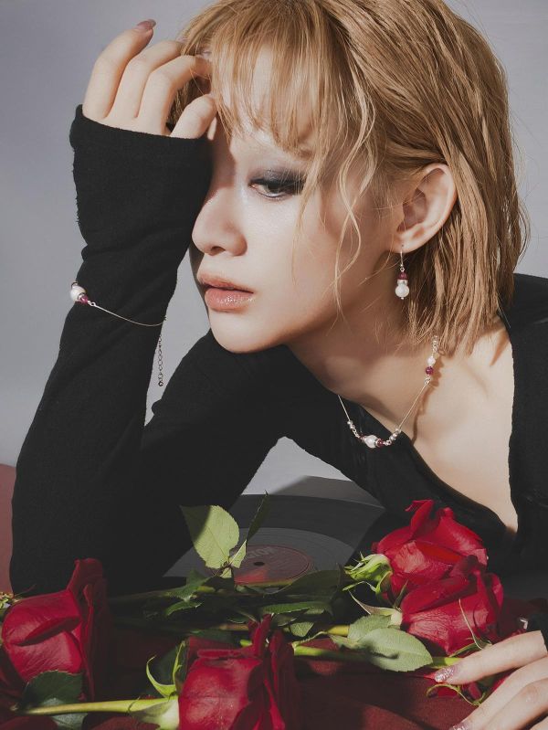 SCARLET - 蝕 *  紅石榴 珍珠 純銀 項鍊 交換禮物 婚禮小物 情人節禮物 招財 水晶項鍊 生日禮物 畢業禮物 礦石 能量水晶