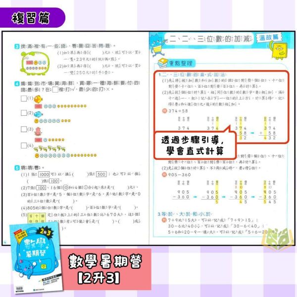 暑假複習+預習 康軒國小【國語暑期營/數學暑期營/國語數學暑期營】綜合版 1~6年級｜附解答｜ 康軒教材,暑假作業,國小複習,國語暑期營,數學暑期營,國語數學,升年級先修,附解答,暑假練習本,國小教材