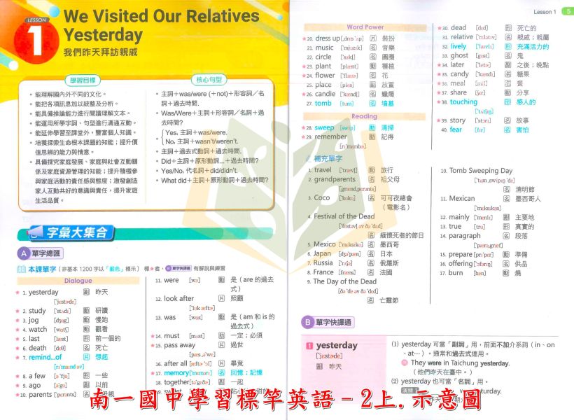 南一國中 講義 學習標竿 114上 國中1~3年級 國文 英語 數學 自然 附解答 