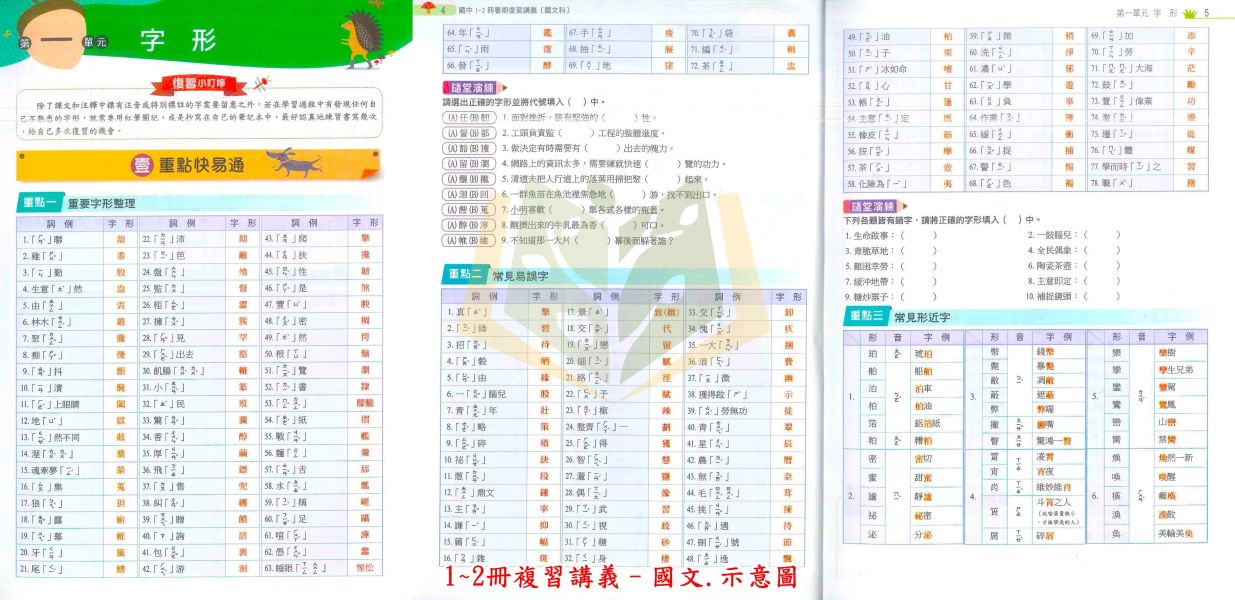 南一國中 百分百暑假1~2冊複習講義 國文 英語 數學 附解答【升國二暑假先修】 