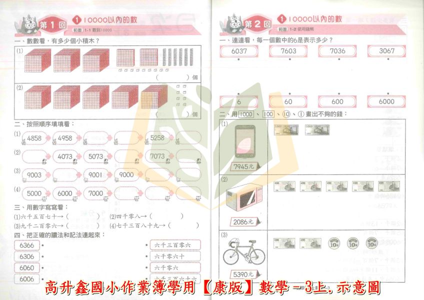 高升鑫國小《作業簿/題目本/學生用/教師用》解答 適用康軒/翰林/南一 115上 國小1~6年級 數學 高升鑫作業簿、114上、國小學生用教材、教師用解答、數學、國小1~6年級