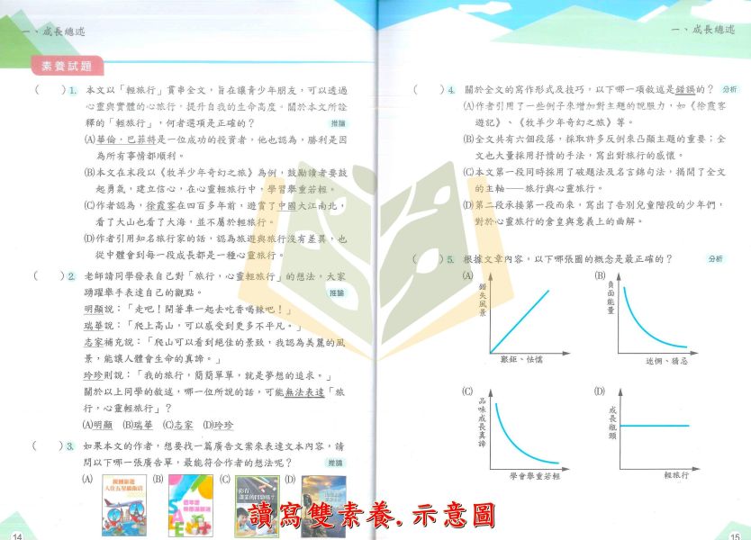 南一國中 成長綠皮書【讀寫雙素養】｜小六銜接 升國中｜附解答【國中國文輔材】 