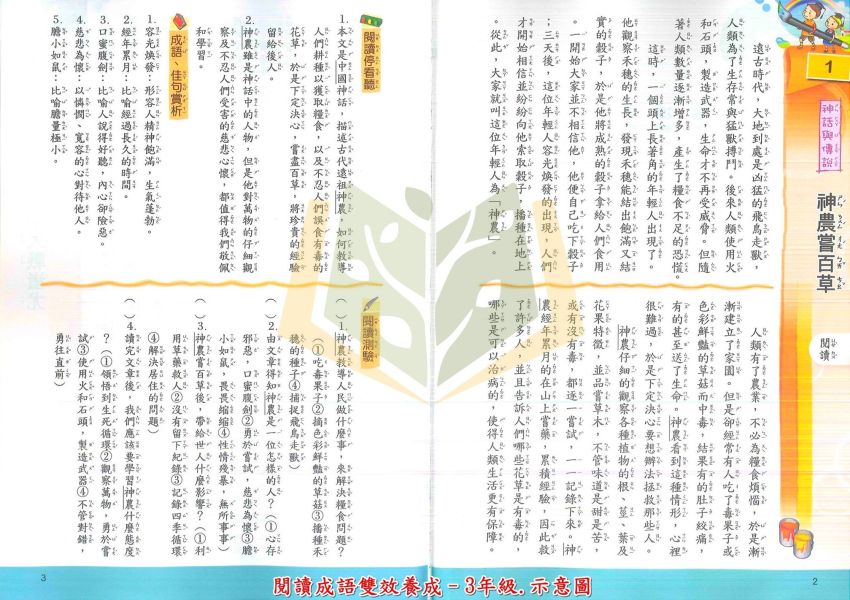 南一國小 閱讀成語雙效養成 國小國語 1~6年級 附解答【國小國語輔材】 