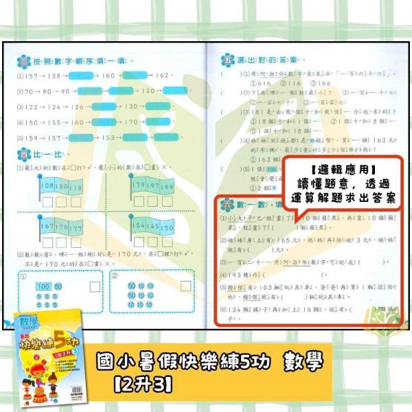 國小暑假先修｜明霖國小 快樂練5功／快樂國數館 國語數學 1-6年級（附解答） 明霖教材,暑假作業,國小複習,快樂練5功,快樂國數館,國語數學,升年級先修,附解答,暑假練習本,國小教材