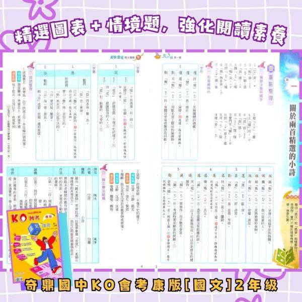 奇鼎國中【KO會考/進A會考】進階講義 標準講義 114上 國中7~9年級｜國文/數學/自然/生/物/理化/地科｜適用康軒翰林/南一｜附解答 奇鼎KO會考、進A會考、國中講義、114上、7-9年級、國文數學自然生物理化地科、三版本適用、附解答、會考複習