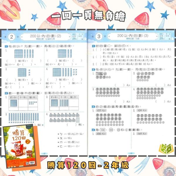 翰林國小【勝算120回】1~6年級｜附解答｜【國小數學輔材】 勝算120回、翰林國小、數學練習、1-6年級、解題訓練、模擬試題、數學理解、素養數學、先修複習、附解答