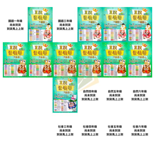 高升鑫國小 國小測驗卷 直說測驗卷 適用康軒 翰林 南一 114上 國小1~6年級 國語 數學 自然 社會 雙面試題 附解答 