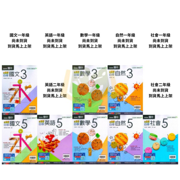 翰林國中 自修 新無敵自修 114上 113下 國中1~3年級 國文 英語 數學 自然 社會 附課本 附習作解答 附解答 