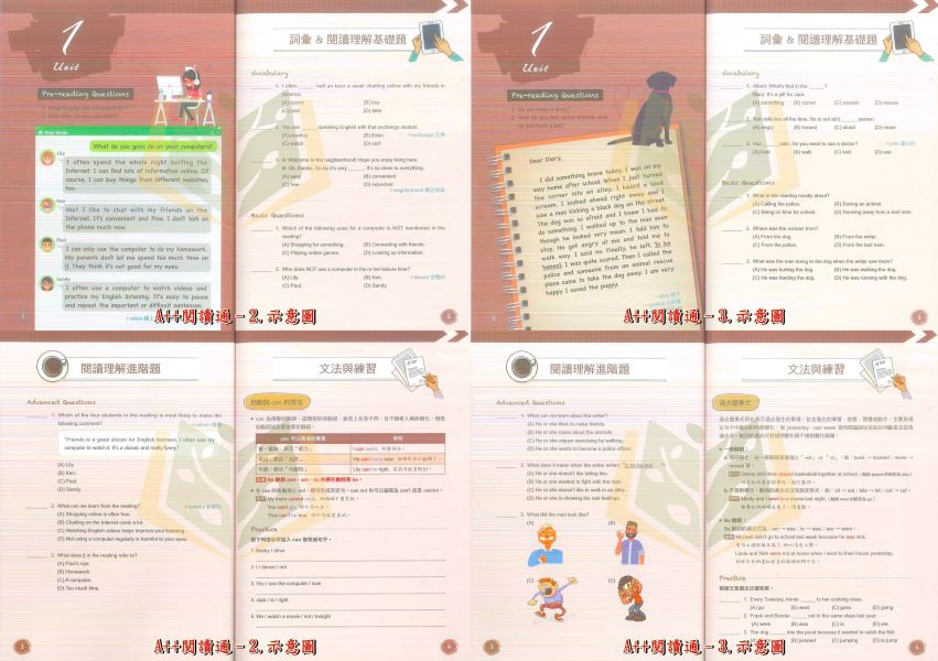 堂奧國中 A++閱讀通–1~5集 A++文法通–1~5集 實力養成試題本 A++黃金單字2000 A++英語會考高分攻略 超高分初級單字練習【國中英語輔材】 