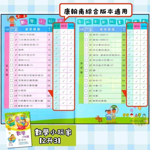 國小暑假先修｜南一國小 國語小玩家／數學小玩家 1-6年級（附解答） 南一教材,暑假作業,國小複習,國語小玩家,數學小玩家,國語數學,升年級先修,附解答,暑假練習本,國小教材