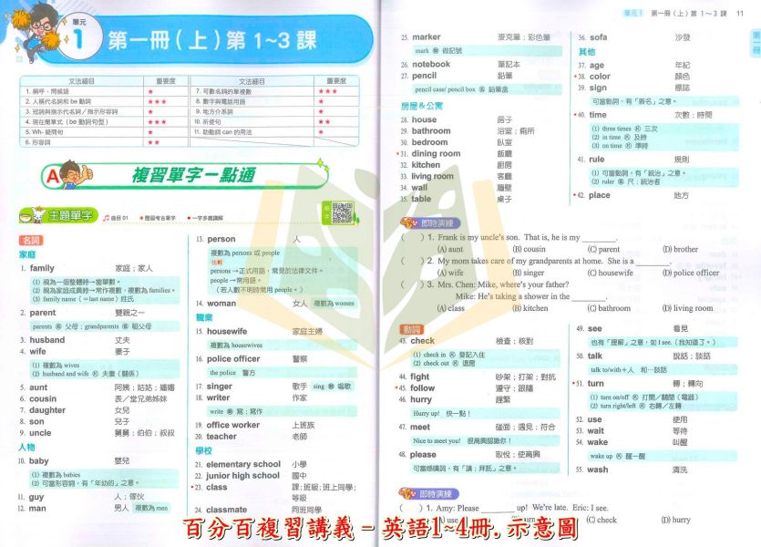 南一國中 115會考 百分百複習講義 國文 英語 數學 生物 理化 地科 地理 歷史 公民 附解答【國中會考】 