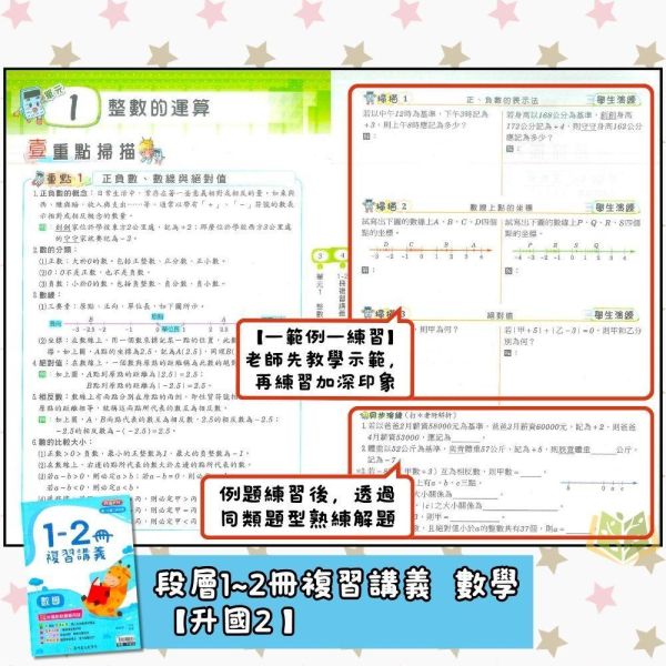國中暑假先修｜高升鑫國中 數學／生物複習講義 1-2冊 升國二（附解答） 國中先修,升國二,數學生物,高升鑫教材,理科複習,暑假教材,附解答,國中複習,暑假練習本,學習提升