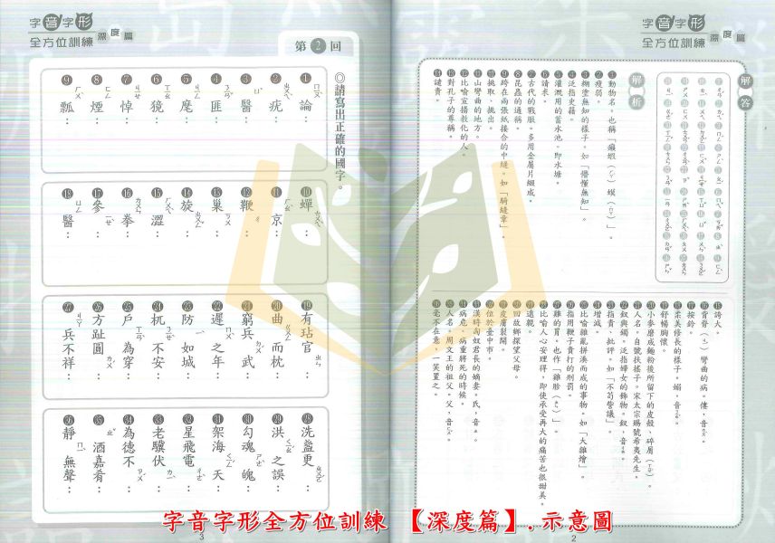 螢火蟲國小 字音字形全方位訓練 進階篇 深度篇【國小國語輔材】 