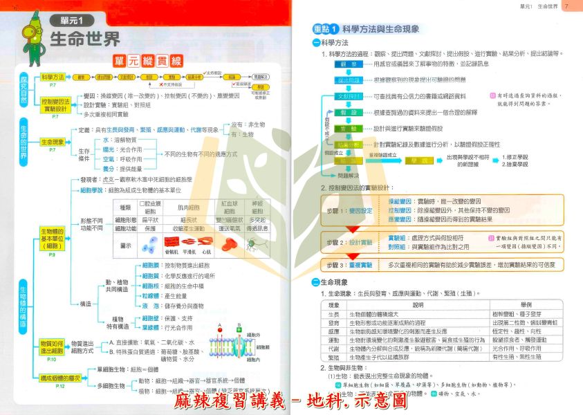 康軒國中 115會考 麻辣複習講義 國文 英語 數學 生物 理化 地科 地理 歷史 公民 附解答【國中會考】 