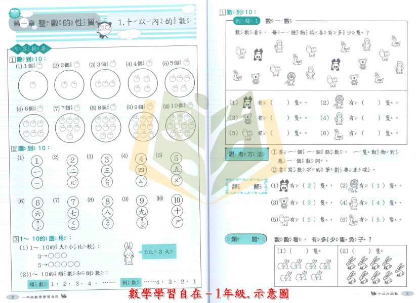 百世國小 數學學習自在 1~6年級【國小數學輔材】 