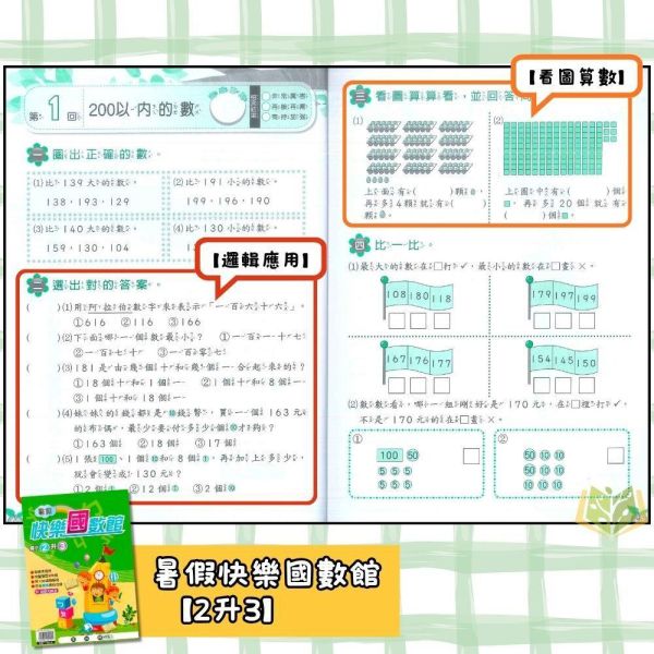 國小暑假先修｜明霖國小 快樂練5功／快樂國數館 國語數學 1-6年級（附解答） 明霖教材,暑假作業,國小複習,快樂練5功,快樂國數館,國語數學,升年級先修,附解答,暑假練習本,國小教材