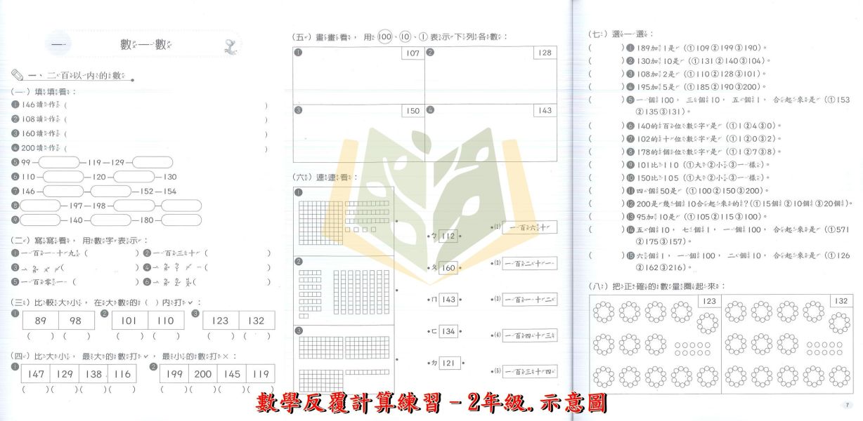 世一國小 數學系列 數學反覆計算練習 數學反覆應用練習 國小數學 1~6年級 附解答【國小數學輔材】 