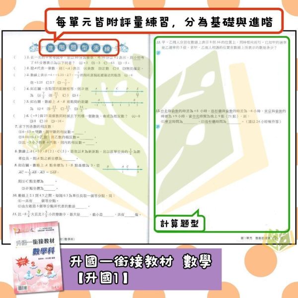 國中暑假先修｜建弘國中 升國一銜接教材 英語／數學（附解答） 國中先修,升國一,英語數學,建弘教材,暑假教材,國中銜接,基礎練習,附解答,國中預習,暑假練習本
