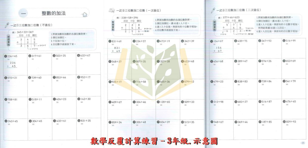 世一國小 數學系列 數學反覆計算練習 數學反覆應用練習 國小數學 1~6年級 附解答【國小數學輔材】 