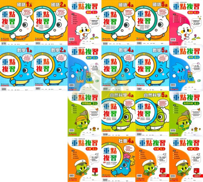 康軒國小 115上 最新版 重點複習《學生用/教師用》國小1~6年級 國語 數學 自然 社會 康軒重點複習、115上、國小複習教材、學生用無解答、教師用解答、國小1~6年級、國語、數學、自然、社會