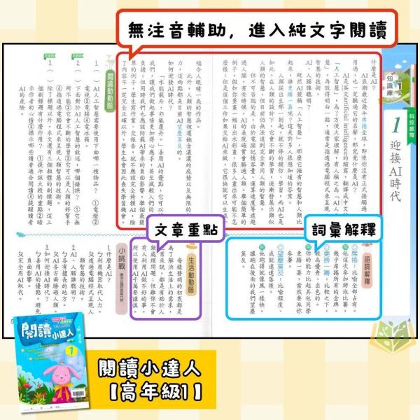 店長推薦 閱讀首選 翰林國小【閱讀小達人】低/中/高年級｜附QR國語補充學習/附解答｜【國小國語輔材】 翰林國小 閱讀小達人 1-6年級 國小國語附解答 跨領域閱讀 生活化文章 素養測驗 QR補充影片 自主學習 課綱銜接 閱讀理解能力