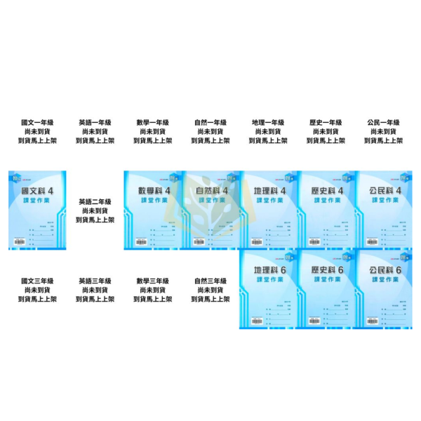 【課堂作業】適用翰林 國中作業簿 114下｜國中 7~9年級｜國文/英語/數學/自然科學/地理/歷史/公民｜附解答 