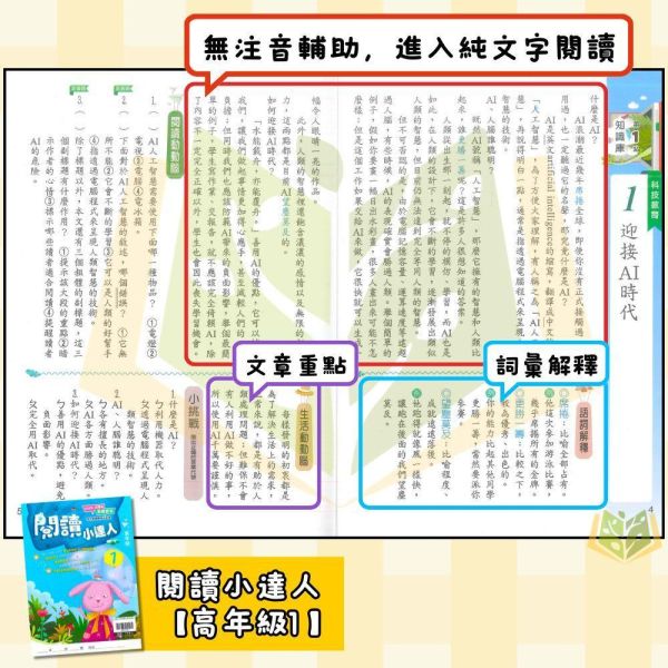 店長推薦 閱讀首選 翰林國小【閱讀小達人】低/中/高年級｜附QR國語補充學習/附解答｜【國小國語輔材】 翰林國小 閱讀小達人 1-6年級 國小國語附解答 跨領域閱讀 生活化文章 素養測驗 QR補充影片 自主學習 課綱銜接 閱讀理解能力