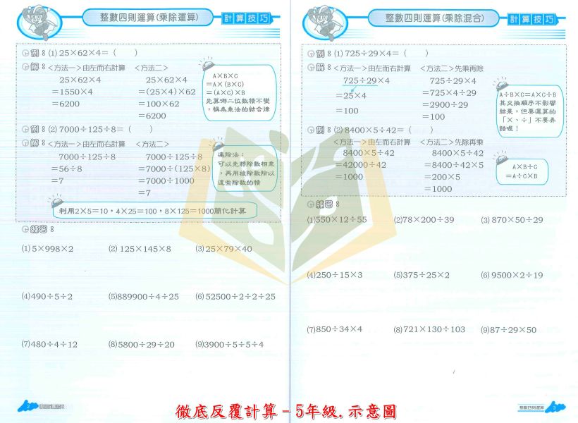 百世國小 數學系列 徹底反覆計算 徹底反覆應用 1~6年級【國小數學輔材】 