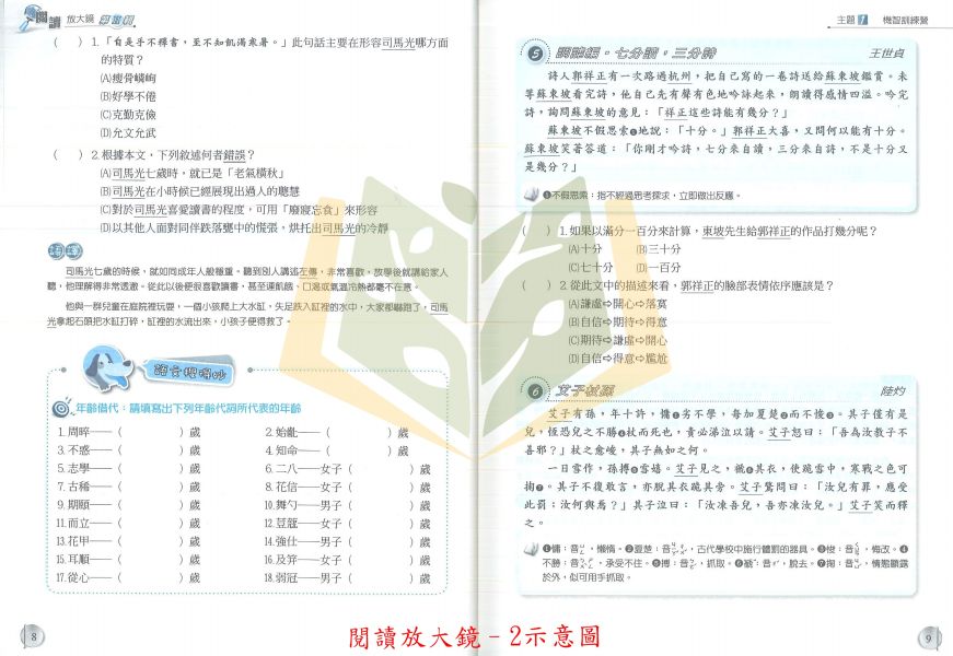 奇鼎國中 成語放大鏡 閱讀放大鏡–1~2集【國中國文輔材】 