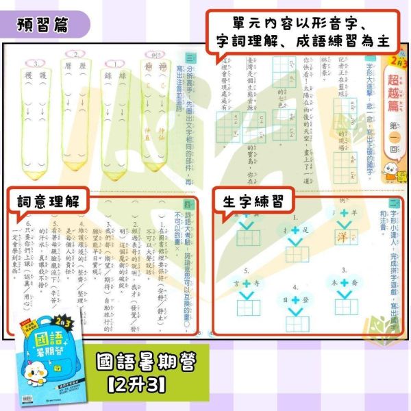 國小暑假先修｜康軒國小 國語暑期營/數學暑期營/國語數學暑期營｜ 綜合版 1~6年級( 附解答 ) 康軒教材,暑假作業,國小複習,國語暑期營,數學暑期營,國語數學,升年級先修,附解答,暑假練習本,國小教材