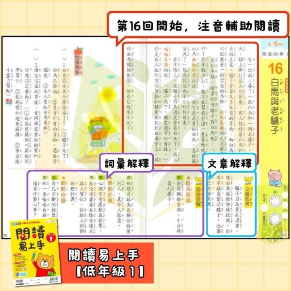 店長推薦 閱讀首選 康軒國小【閱讀易上手】低/中/高年級｜附QR國語補充學習 附解答｜【國小國語輔材】 康軒國小 閱讀易上手 1~6年級 國小國語 附解答 QR國語補充學習 閱讀素養 自主學習 閱讀能力 閱讀測驗 小學生閱讀