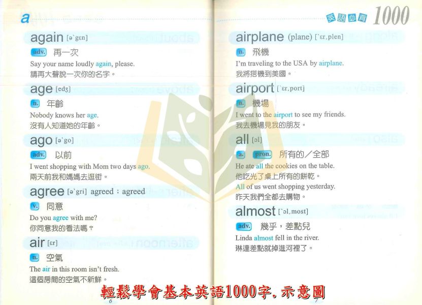 全民英檢必備 世一 【英文字典】小學實用英文字典3000字/輕鬆學會基本英語1000字【字典】 世一 英文字典 英漢字典 英文工具書 小學英語 全民英檢 單字表 KK音標 例句 圖解 彩色版 片語 星級單字 近義字 慣用語 學習字典