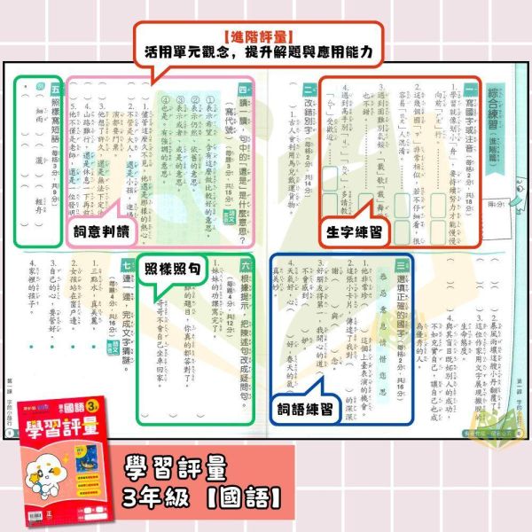 康軒國小 115上｜【學習評量】｜國小1~6年級｜國語/數學/生活/自然/社會｜附練習簿/解答 康軒國小115上,學習評量,國小評量,國語評量,數學評量,生活評量,自然評量,社會評量,練習簿,附解答